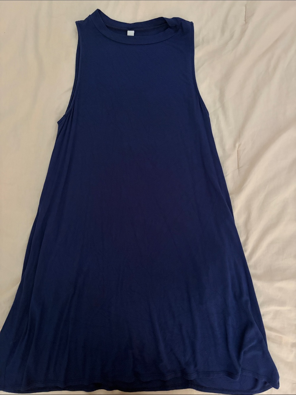 Jolie Navy Blue Sleeveless Mini Dress